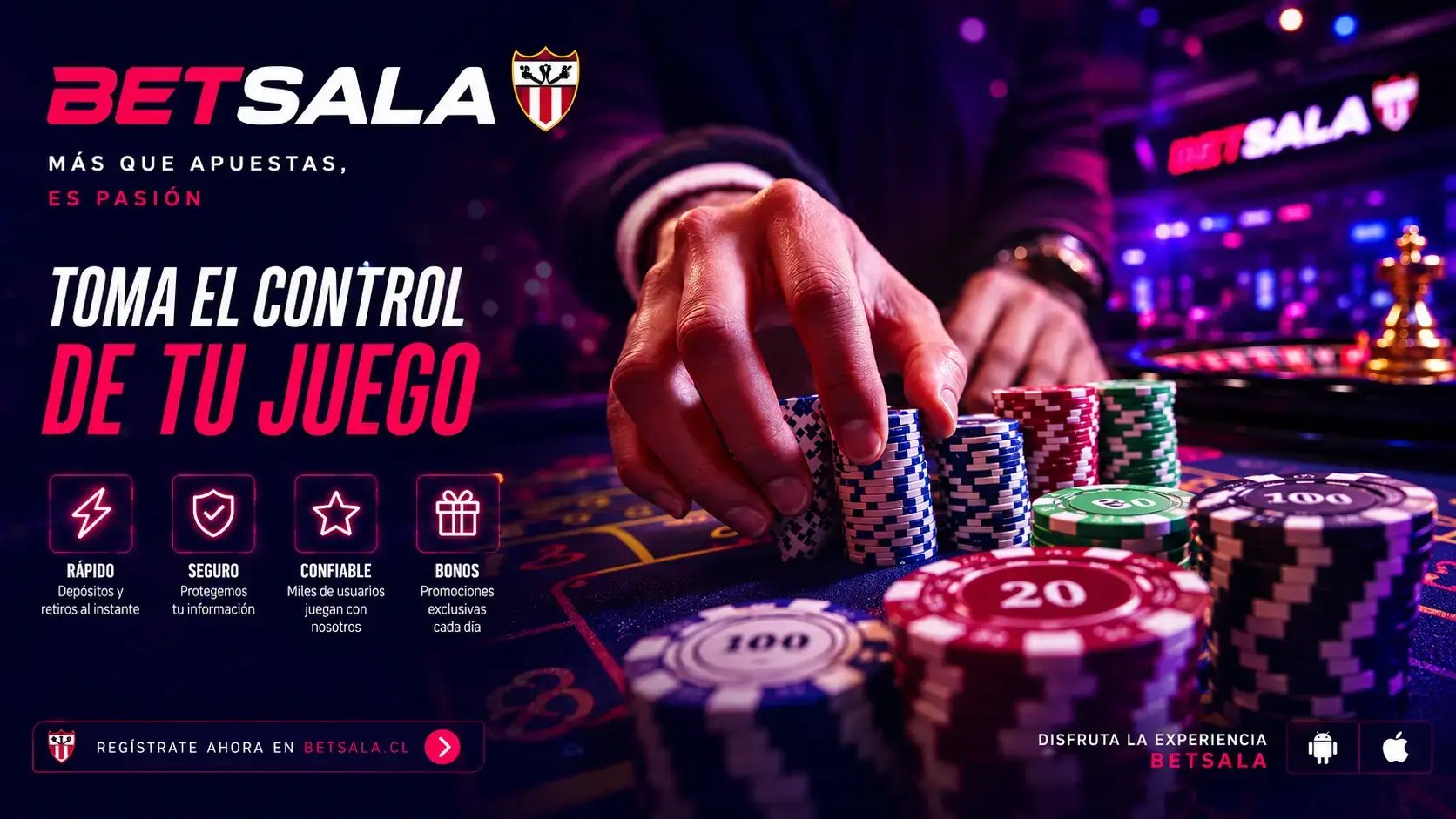 Cómo crear una cuenta en Betsala Chile